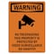 Signmission Safety Sign, OSHA WARNING, 10" Height, No Trespassing This, Portrait OS-WS-D-710-V-13374 - alternate 1